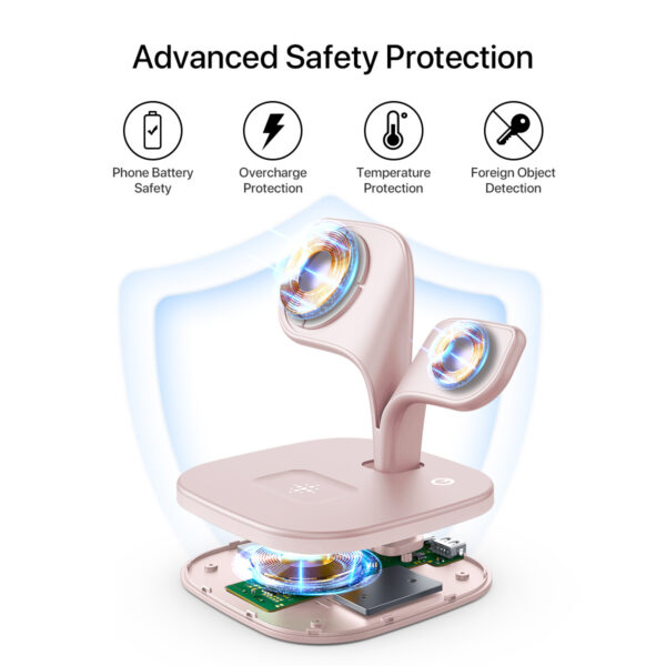 5-in-1 Magnetic Real Wireless Desktop Fast Charging Station For Multiple Devices - Image 7