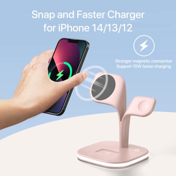 5-in-1 Magnetic Real Wireless Desktop Fast Charging Station For Multiple Devices - Image 4
