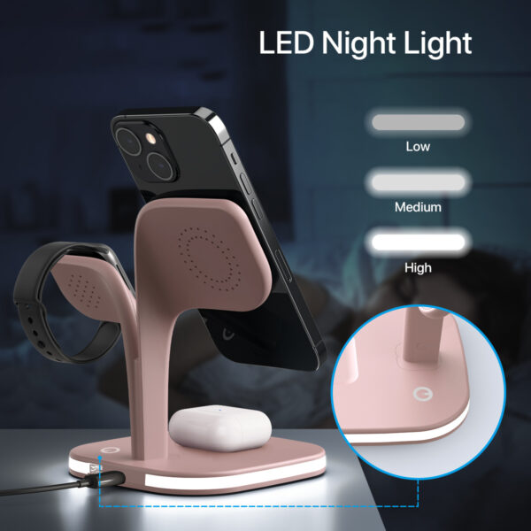 5-in-1 Magnetic Real Wireless Desktop Fast Charging Station For Multiple Devices - Image 8