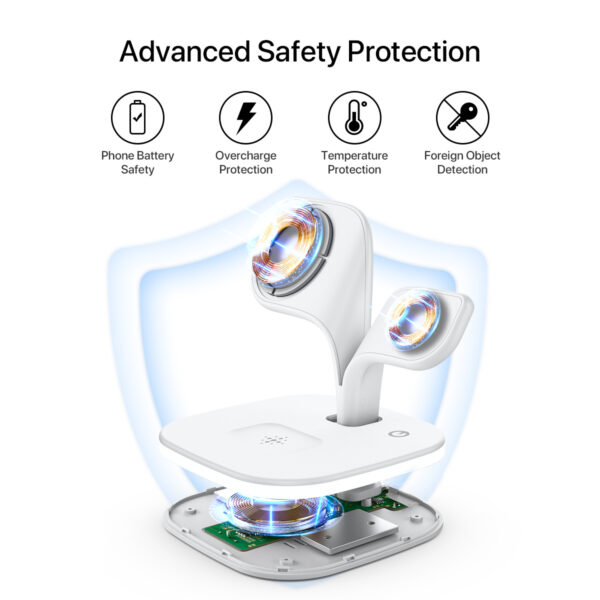 5-in-1 Magnetic Real Wireless Desktop Fast Charging Station For Multiple Devices - Image 8