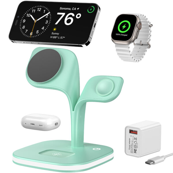 5-in-1 Magnetic Real Wireless Desktop Fast Charging Station For Multiple Devices - Image 10