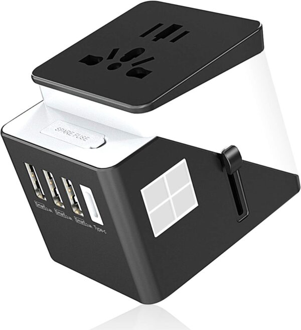 3 USB  1 Typc C International Power Adapter For Europe, UK, China, Australia, Japan And More 200 Countries - Image 6