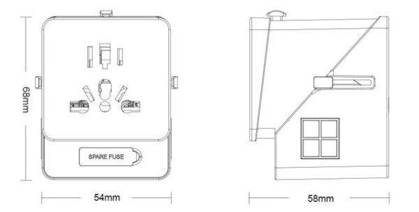 3 USB  1 Typc C International Power Adapter For Europe, UK, China, Australia, Japan And More 200 Countries - Image 8