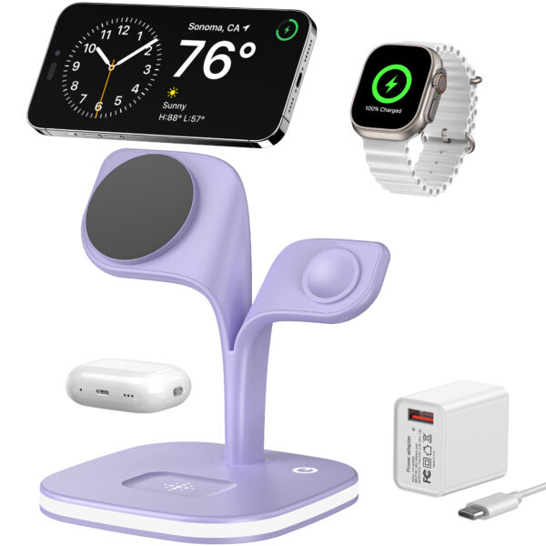 5-in-1 Magnetic Real Wireless Desktop Fast Charging Station For Multiple Devices - Image 6