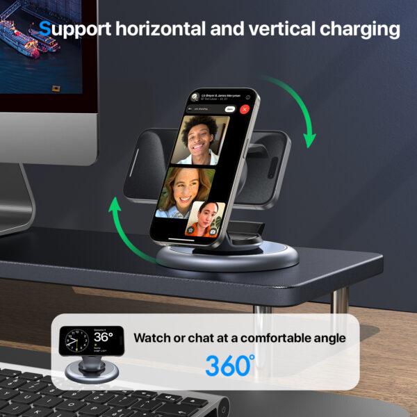 3-in-1 Magsafe Charger Wireless Charging Station For Multiple Devices - Image 2