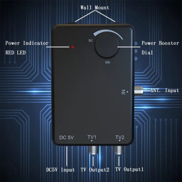 Adjustable TV Antenna Amplifier - Precise Adjustment, Fast Signal Enhancement, Adaptation To A Variety Of TVs, Simple Operation - Image 4