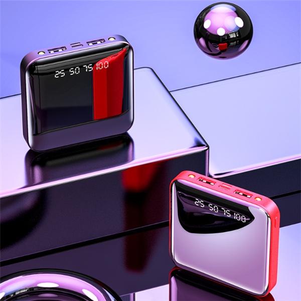 Mini Power Bank 20000 MAh Portable Mirror Digital Display Power Bank - Image 10
