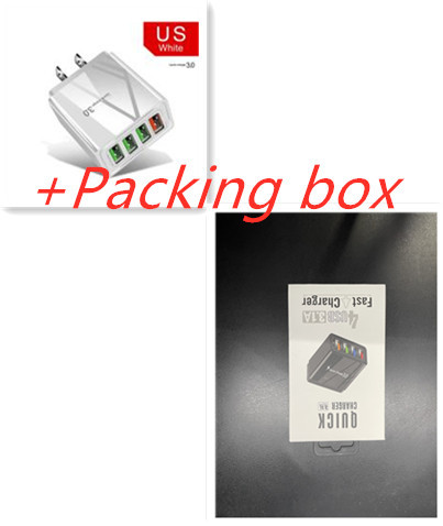 Illuminated 4USB Mobile Phone Charger 3A Charging Head - Image 5